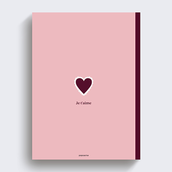 Album photo famille Cœur dentelé Verso