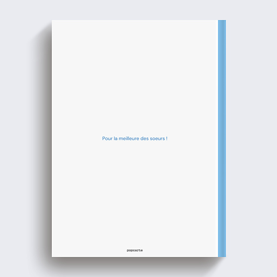 Album photo famille Sœur vertical Verso