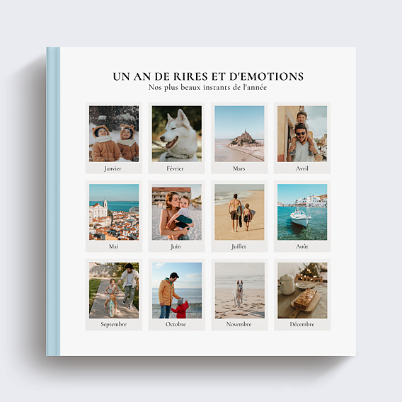 Album photo famille Rétrospective 12 mois