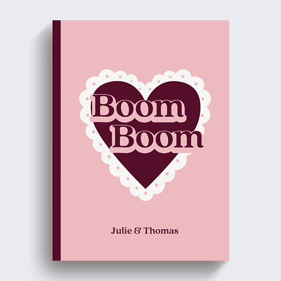 Album photo famille Cœur dentelé