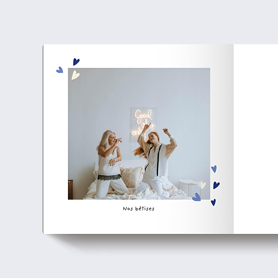 Album Photo Famille Motif petits cœurs