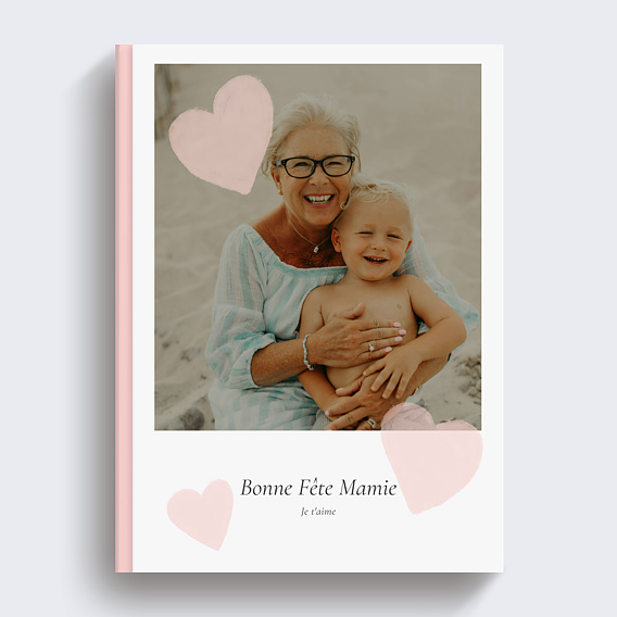Album photo famille Cœurs Pastels