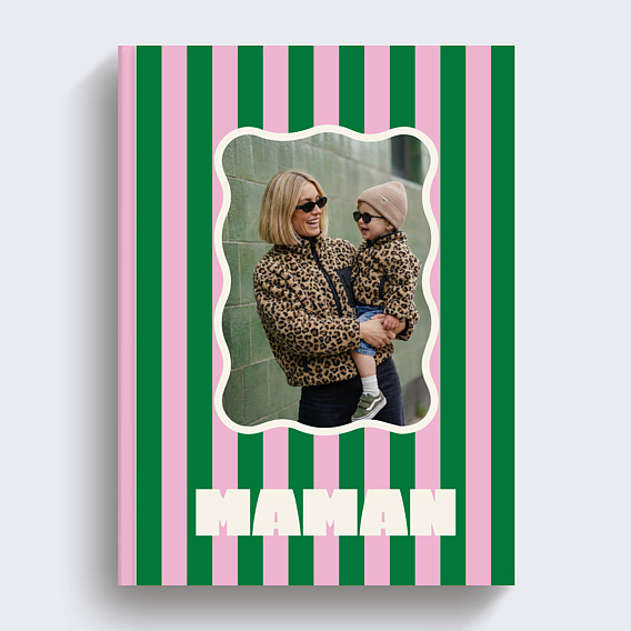 Album photo famille Rayures d'amour maman