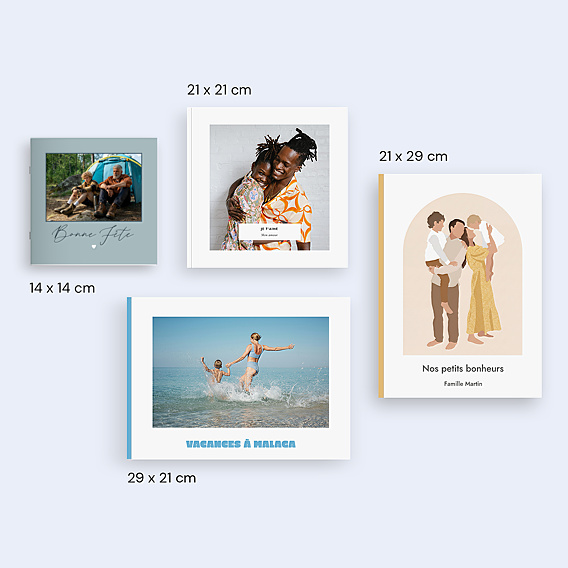 Album Photo Famille Amour en Fête Bleu