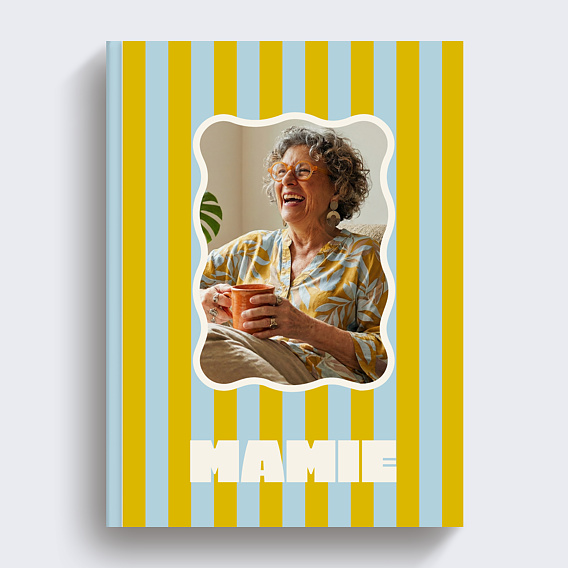 Album photo famille Rayures d'amour mamie