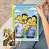 Album Photo Famille Portrait en cartoon