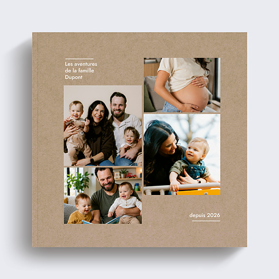 Album photo famille Classique multi-photo kraft