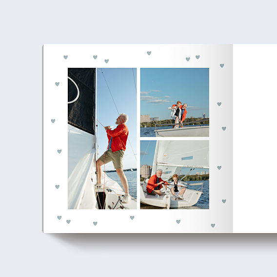 Album Photo Famille Amour en Fête Bleu