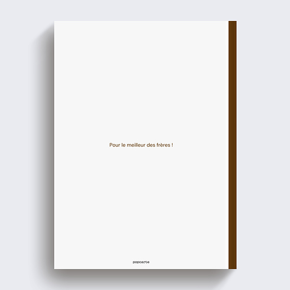 Album photo famille Frère vertical Verso