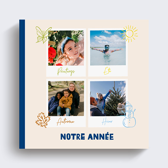 Album photo famille Rétrospective 4 saisons