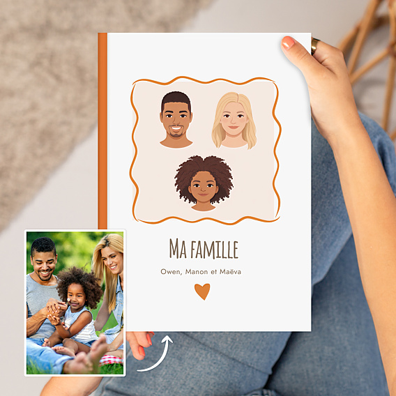 Album Photo Famille Visages minimalistes