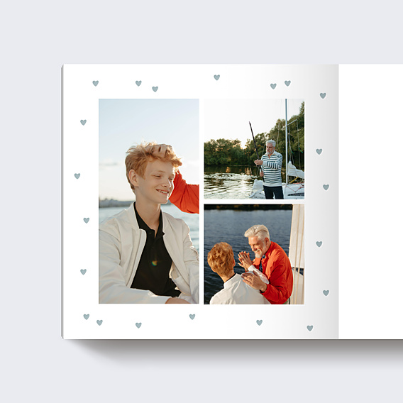 Album Photo Famille Amour en Fête Bleu