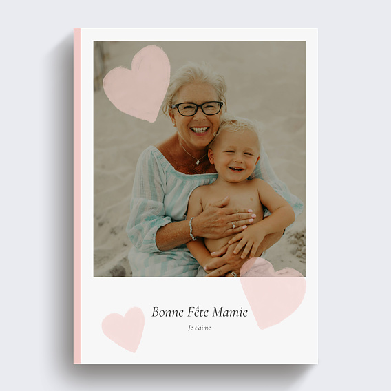 Album photo famille Cœurs Pastels