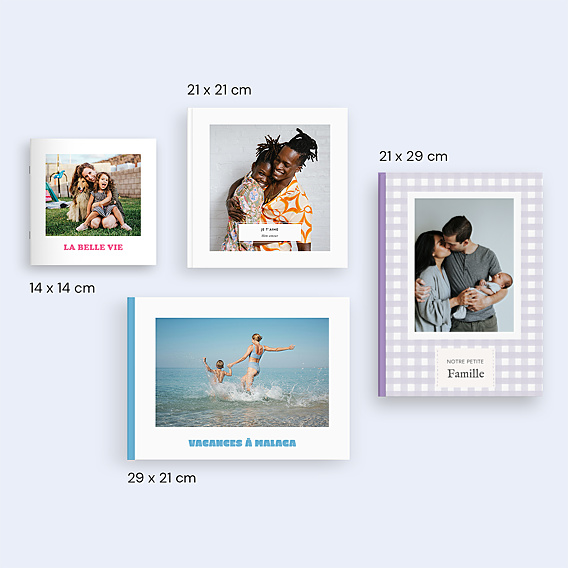 Album Photo Famille Vichy lila