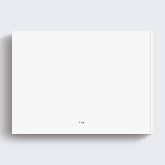 Album photo famille Classique Étiquette Verso