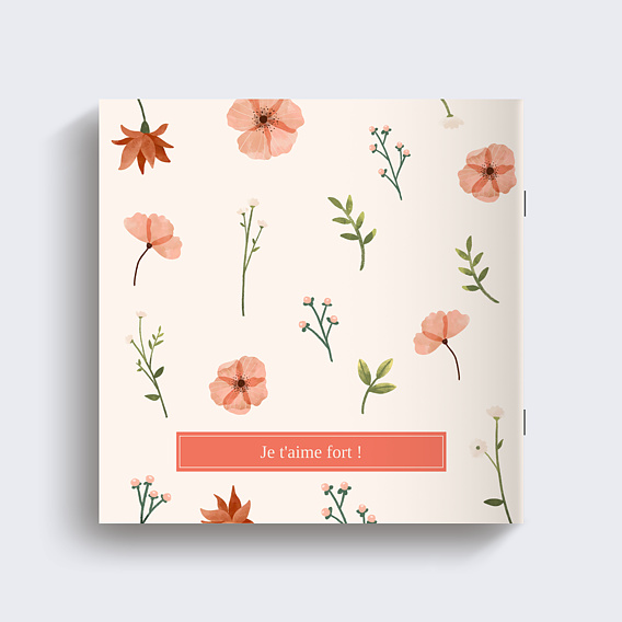 Album Photo Famille Fleurs aquarelles