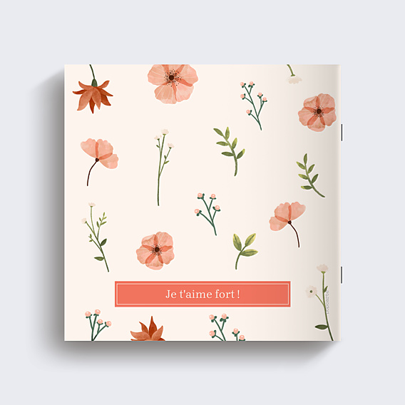 Album Photo Famille Fleurs aquarelles