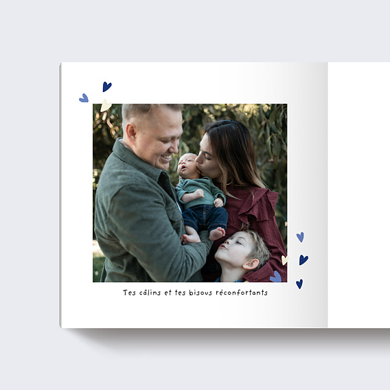 Album photo famille Motif petits cœurs Page 3