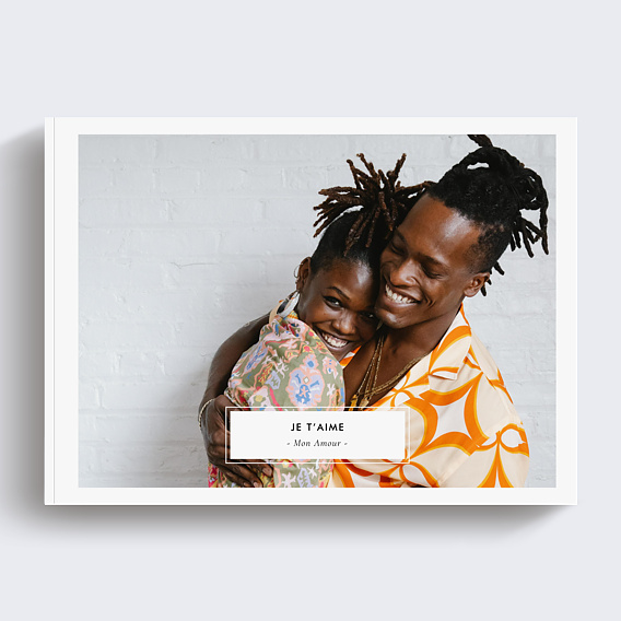 Album photo famille Classique Étiquette Recto