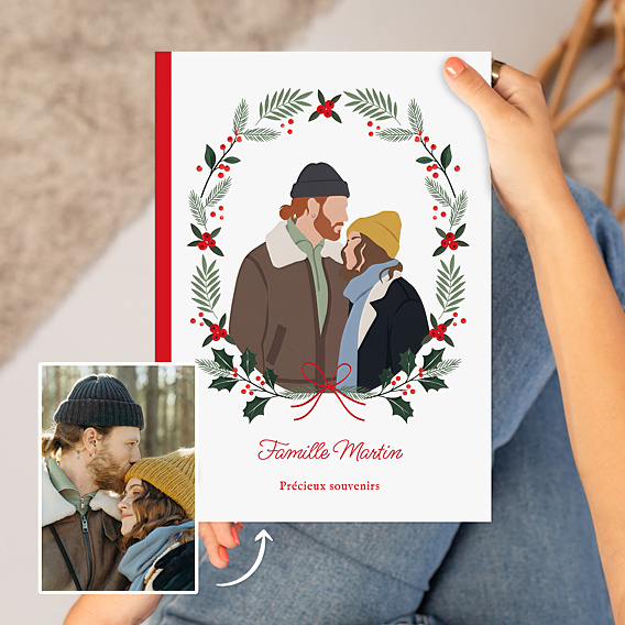 Album Photo Famille Couronne de Noël