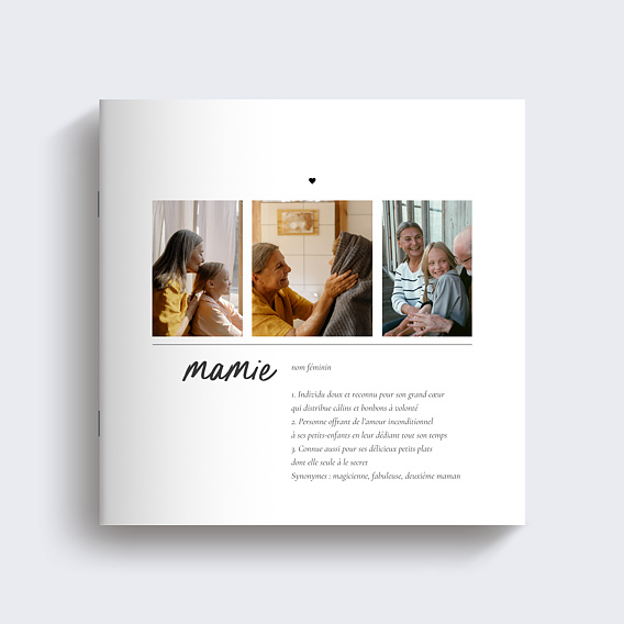 Album photo famille Définition Mamie