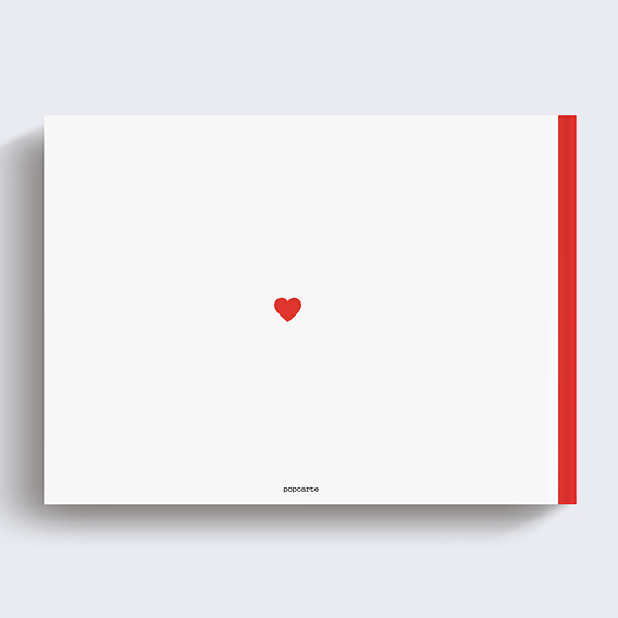 Album photo famille Je t'aime minimaliste Verso