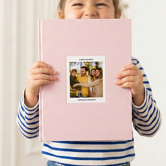 Album photo famille Tissu embossé