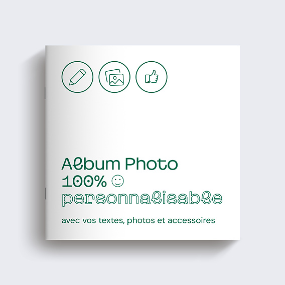 Album photo hommage 100% Personnalisable Recto