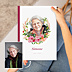 Album Photo Hommage Portrait en aquarelle avec couronne champêtre
