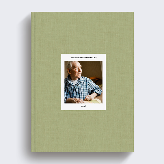 Album photo hommage Tissu embossé