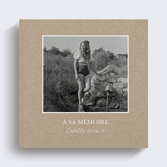 Album Photo Hommage Classique kraft