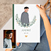 Album Photo Hommage Portrait minimaliste avec couronne eucalyptus