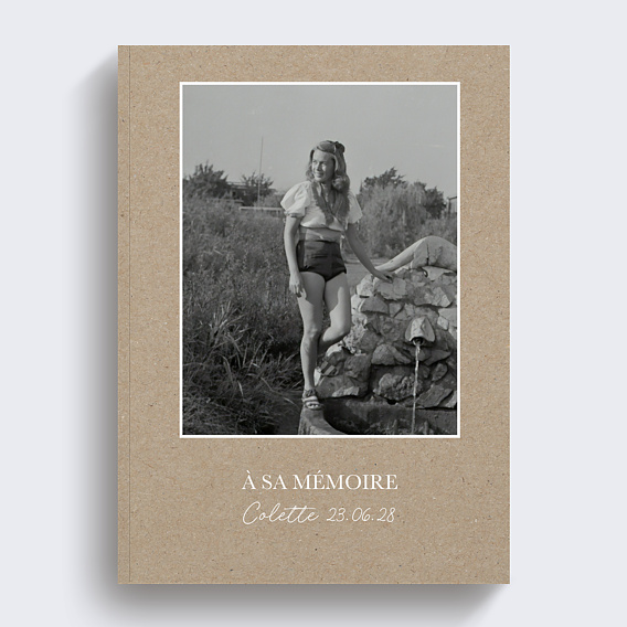 Album Photo Hommage Classique kraft