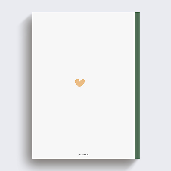 Album Photo Hommage Portrait minimaliste avec couronne eucalyptus