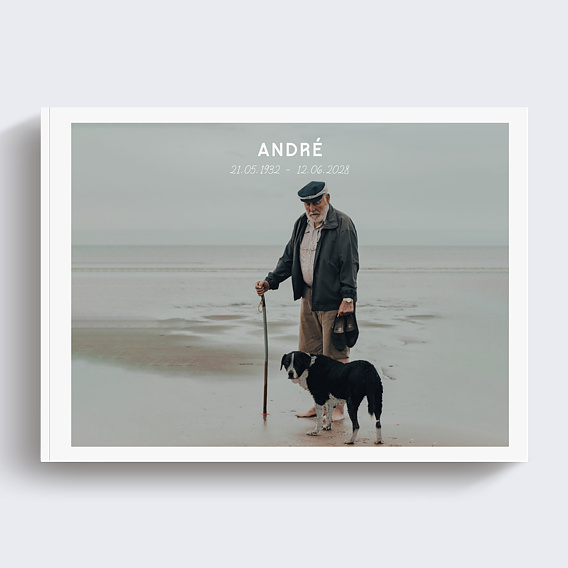 Album Photo Hommage Classique Pleine Page