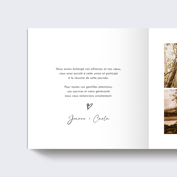 Album photo mariage Moments Volés Page 1