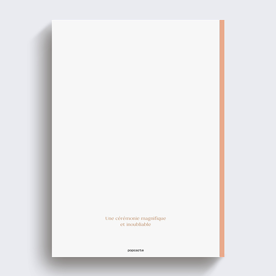 Album photo mariage Fleurs Champêtres Verso