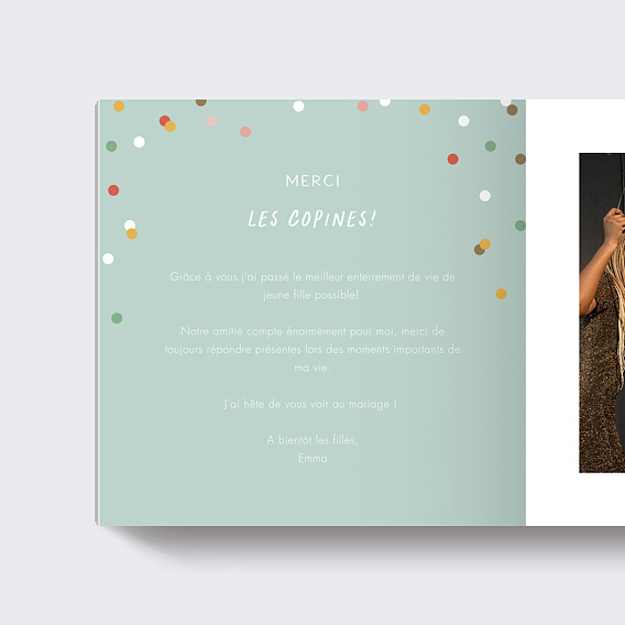 Album photo mariage Confettis Page 1