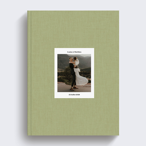 Album photo mariage Tissu embossé