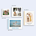 Album Photo Mariage Étiquette Carrée