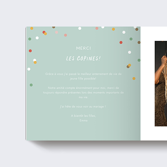 Album Photo Mariage Confettis