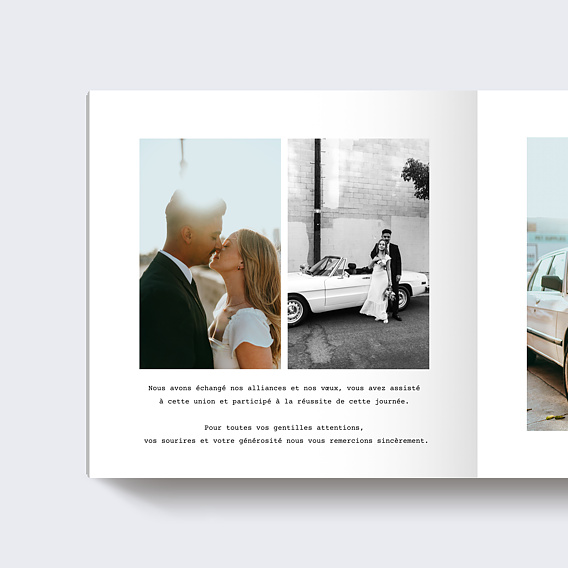 Album photo mariage Effet Déchiré Page 1