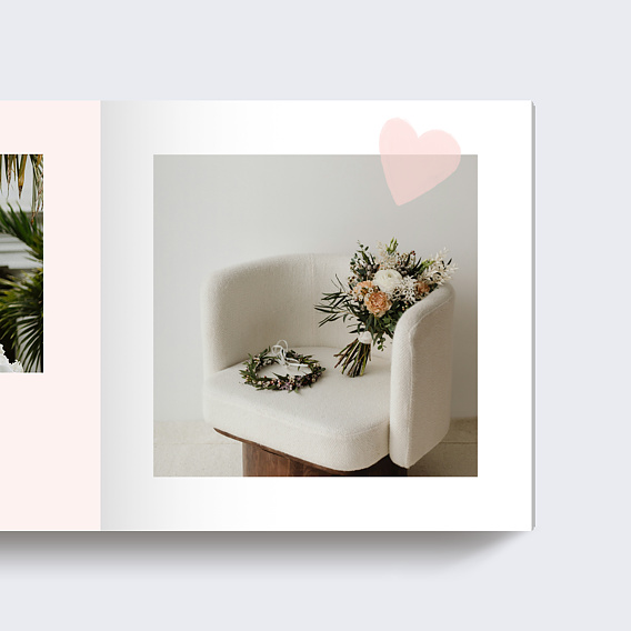 Album photo mariage Petits coeurs Page 2