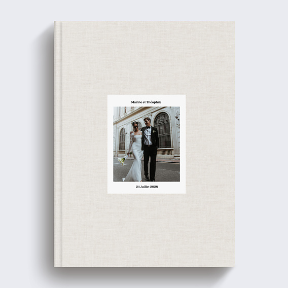 Album photo mariage Tissu embossé