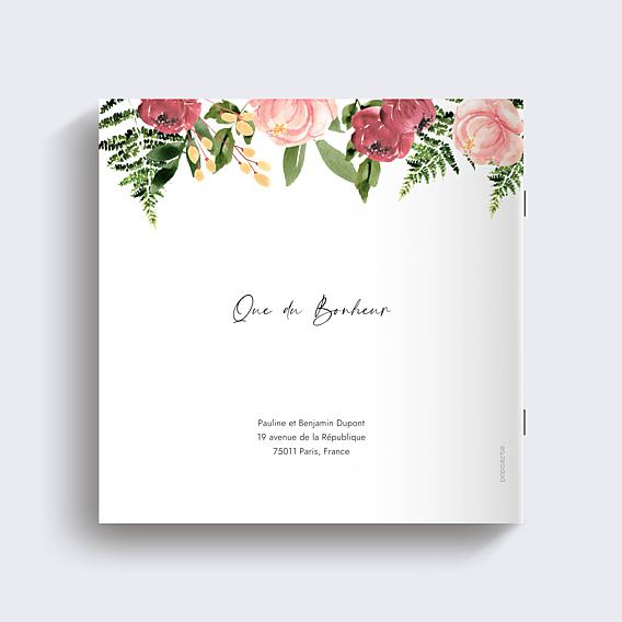Album Photo Mariage Wild Flowers
