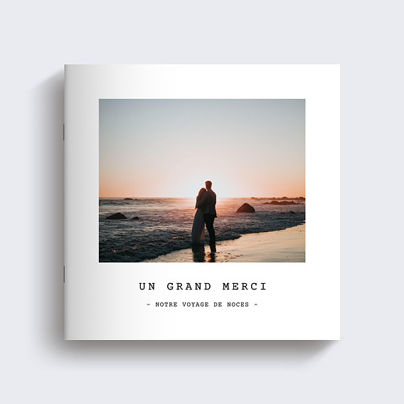 Album photo mariage Polaroid Voyage de Noces Recto