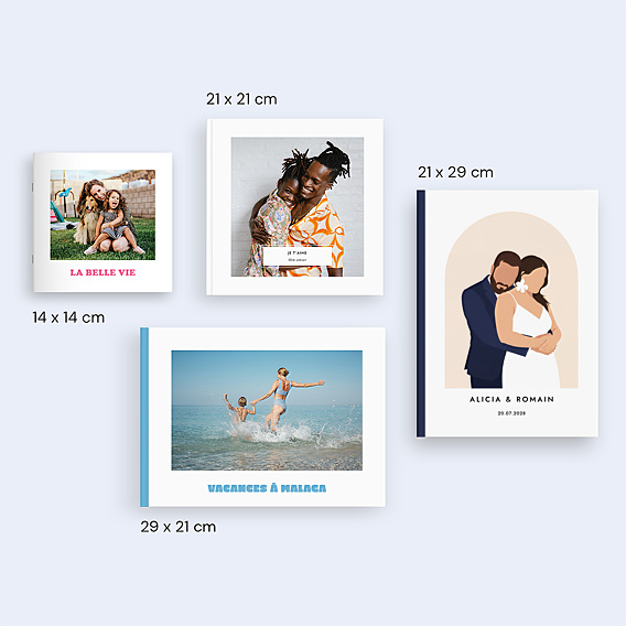 Album Photo Mariage Couple en illustration minimaliste
