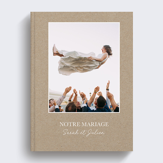 Album photo mariage Classique Kraft Recto