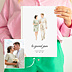 Album Photo Mariage Portrait aquarelle aligné
