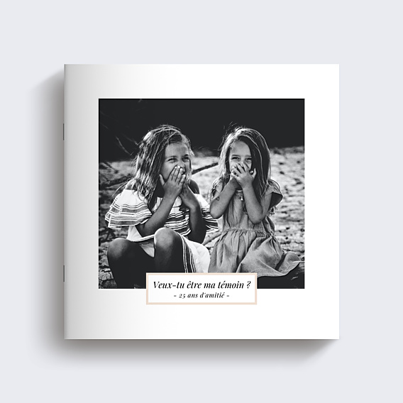 Album Photo Mariage Etiquette Poudrée